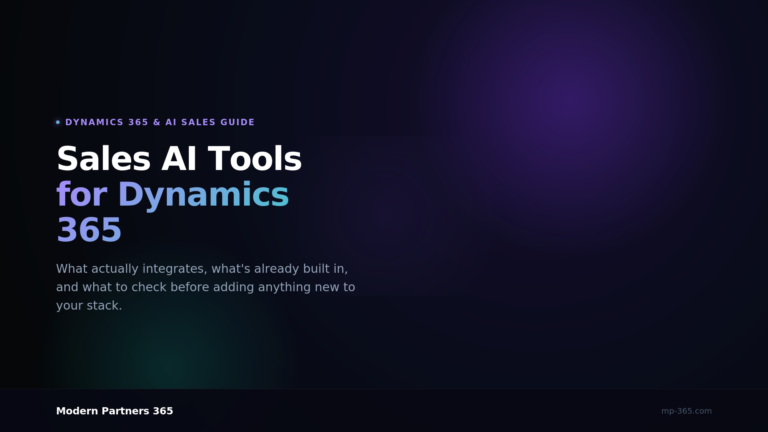 Sales AI Tools for Dynamics 365: What Actually Works in 2026