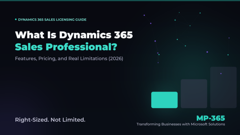 Dynamics 365 Sales Professional: Full Guide & Pricing 2026